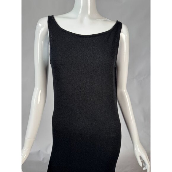 The Limited Black Sleeveless Maxi Dress M Acrylic/Nylon Blend - Picture 16 of 16